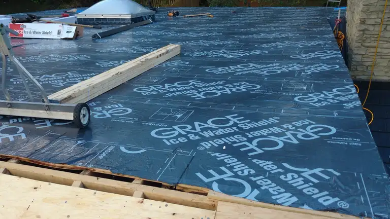Ice dams and ice backup by Raymond Desrochers Roofing